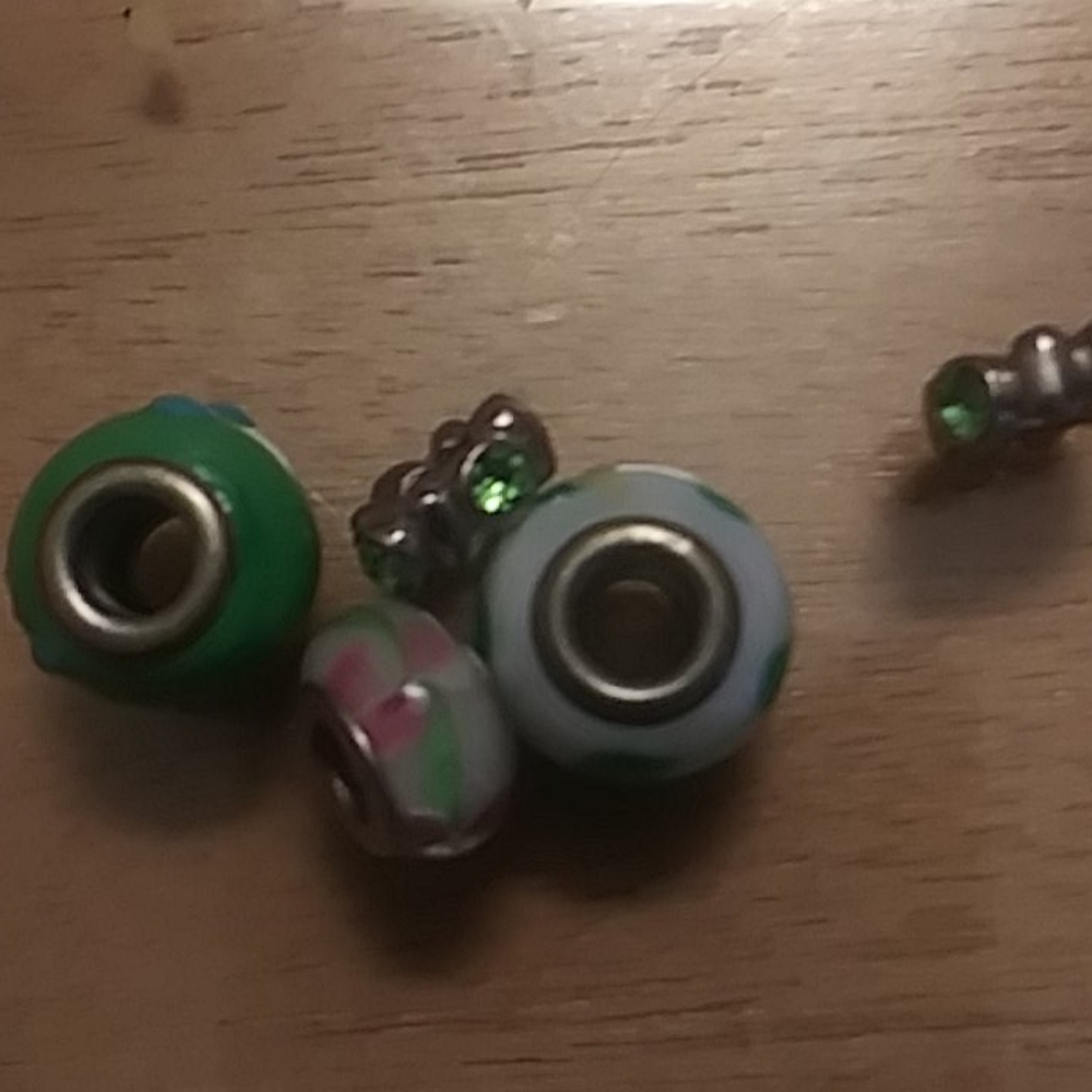 5 different types of spacers hand painted enamel